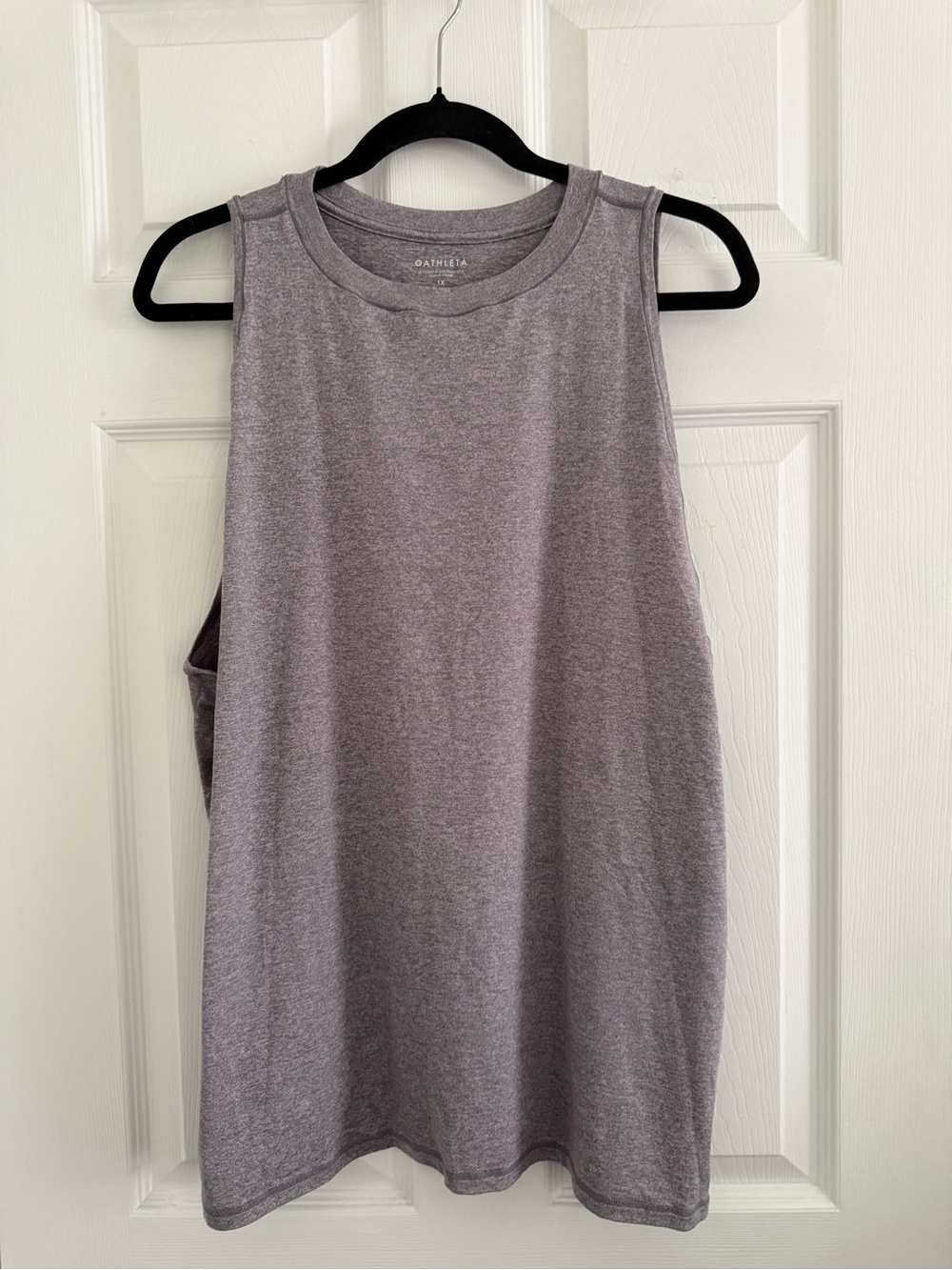 Athleta Women's Heather Purple Performance Tank - Soft, Like New - 1X